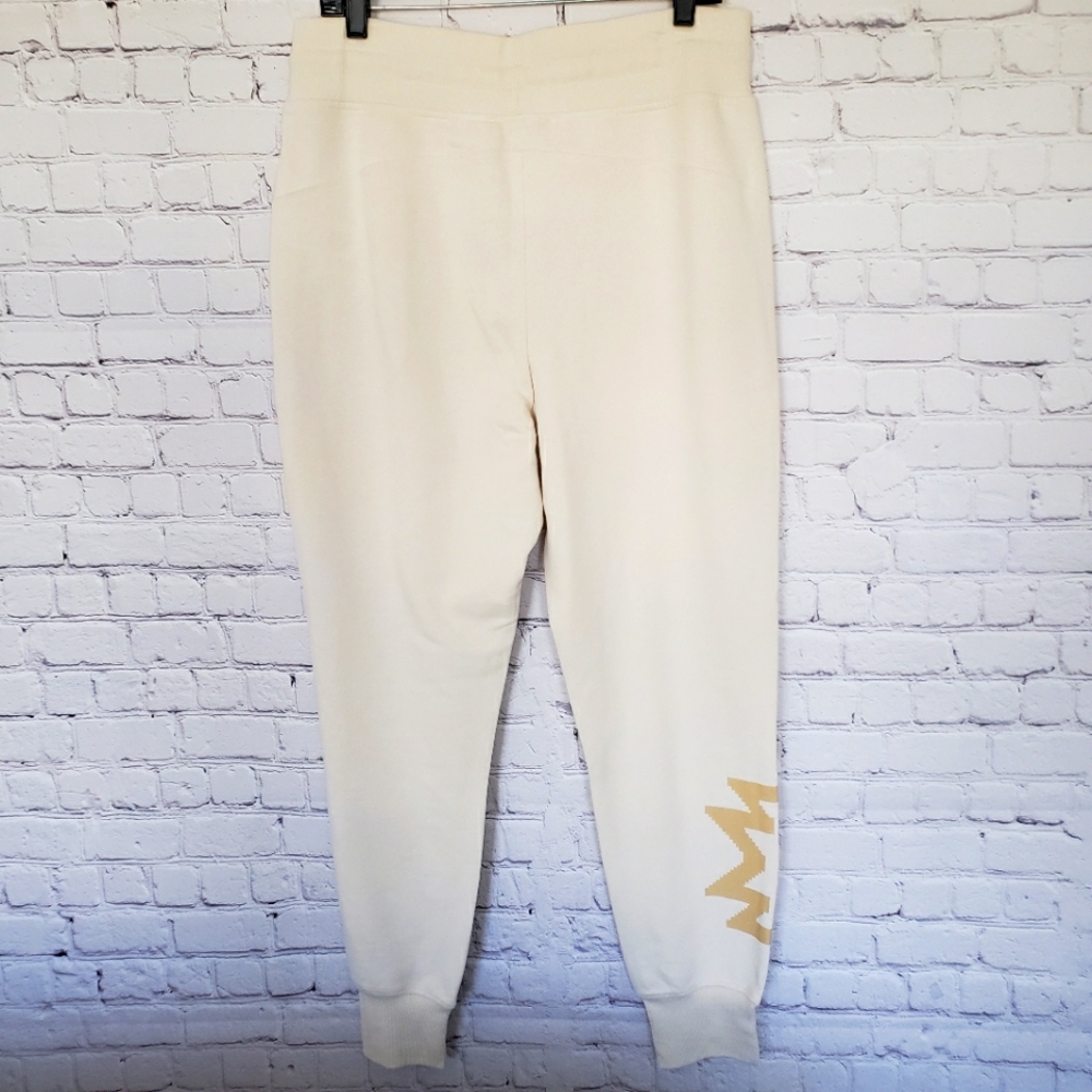 LAUREN RALPH LAUREN Classic French Terry Cream Jogger Pant--L - Picture 5 of 16